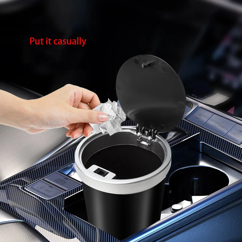 Waterproof Car Trash Can With Lid - Для подстаканников. Компактный герметичный мини-автомобильный мусорный