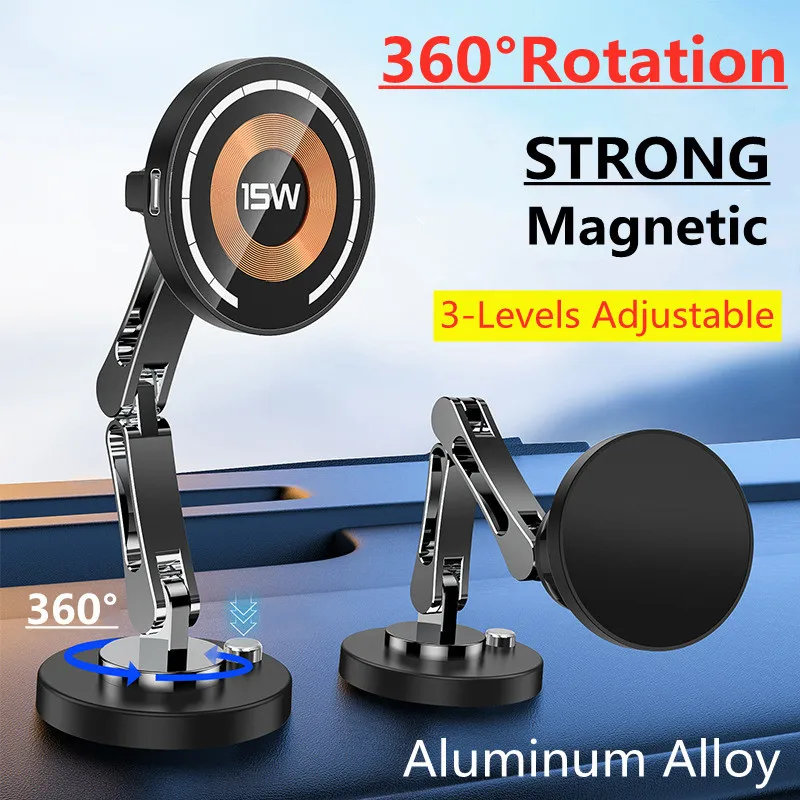 Wireless Car Charger Mount Fast Charging - Магнитная Автомобильная Беспроводная зарядная подставка, магнитное