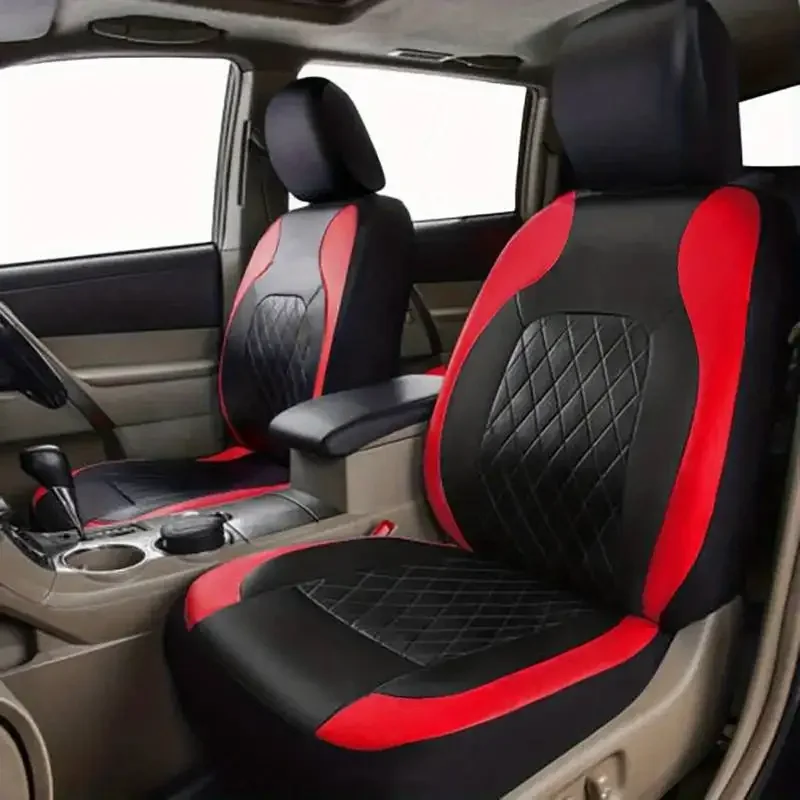 Leather Car Seat Covers Full Set Universal - Универсальные чехлы для автомобильных сидений из