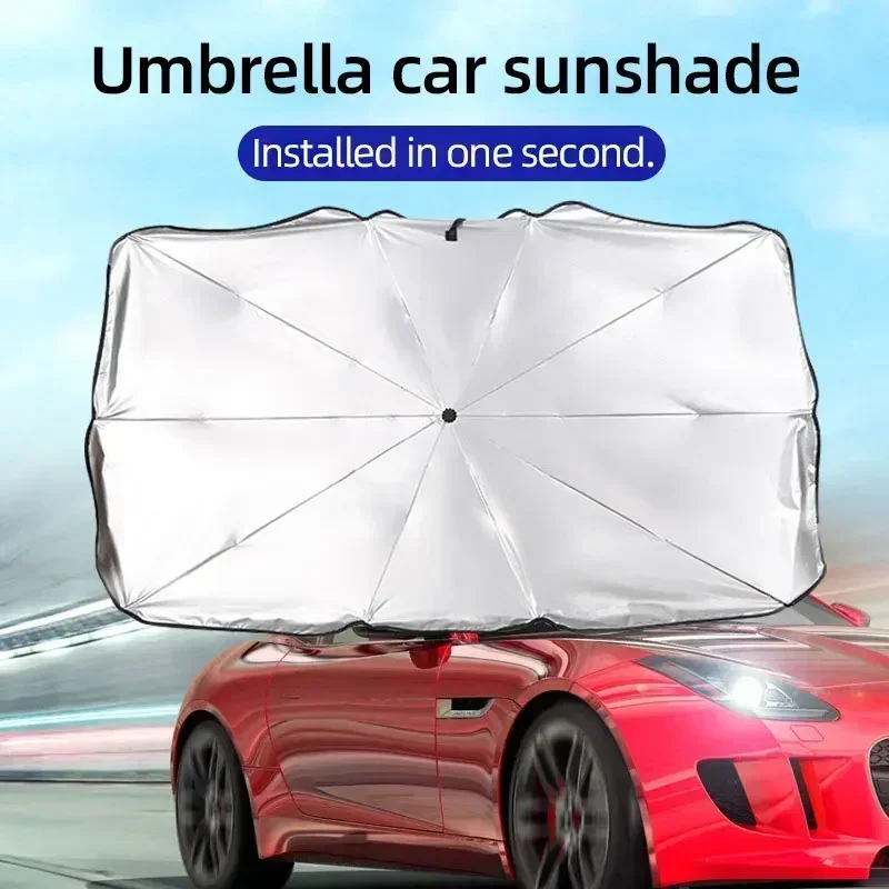 Car Sunshade Windshield Umbrella Foldable - Складной зонт-солнцезащита для лобового стекла автомобиля,