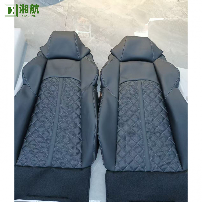 Leather Car Seat Covers Full Set Universal - Подходит для Audi, роскошный дизайн, чехлы