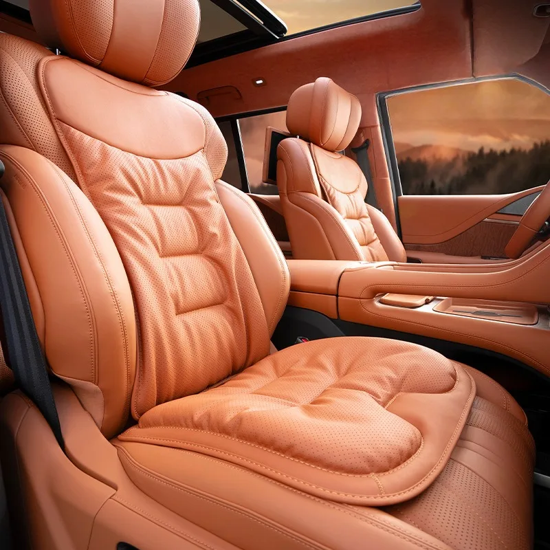 Leather Car Seat Covers Full Set Universal - Универсальные мягкие чехлы для автомобильных сидений