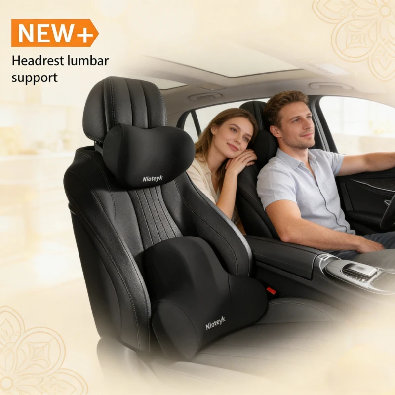 Memory Foam Car Neck Pillow Lumbar Support - Набор автомобильных подушек из пены с