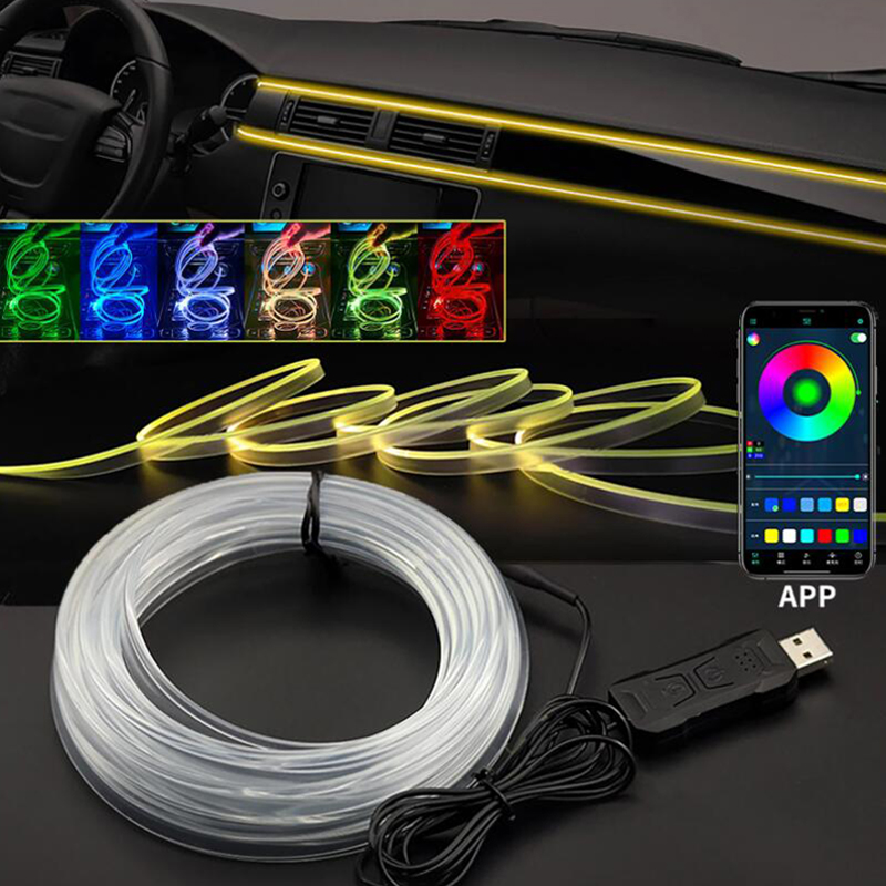 Led Ambient Interior Car Lights App Control - Атмосфера интерьера автомобиля, окружающая светодиодная лента