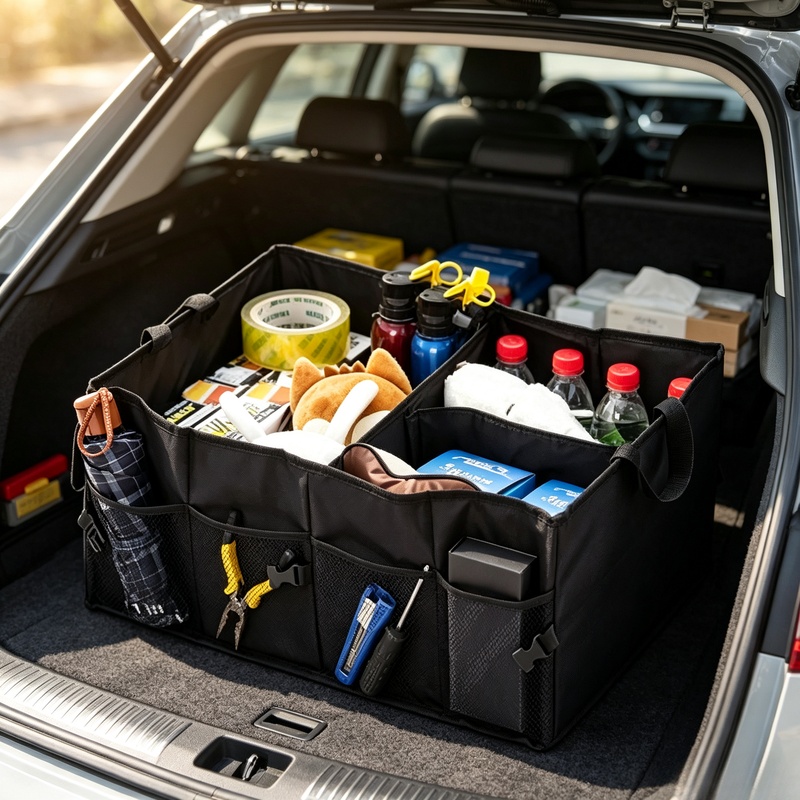 Car Trunk Organizer Foldable Storage Box - Складной вместительный ящик для хранения в