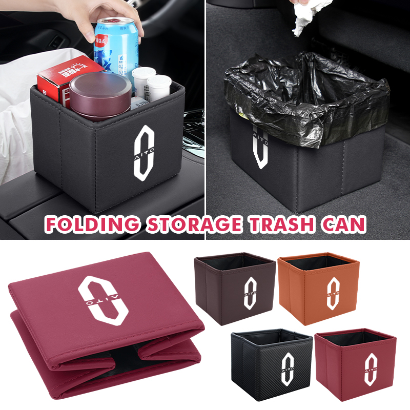 Waterproof Car Trash Can With Lid - Складной водонепроницаемый органайзер-мешок для мусора в