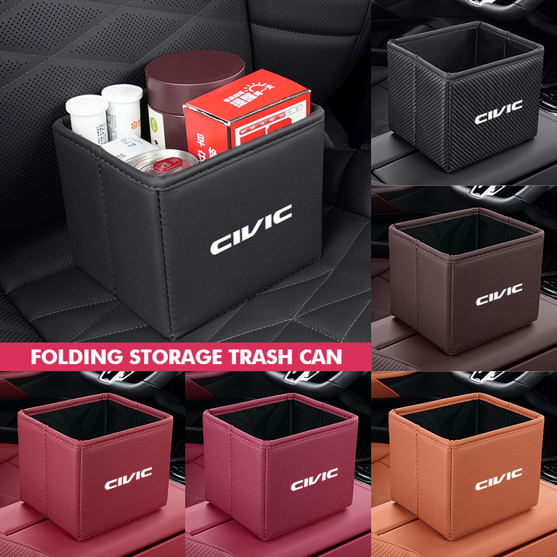 Waterproof Car Trash Can With Lid - Складной водонепроницаемый органайзер-мусорное ведро для автомобиля