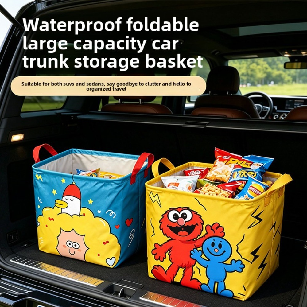 Car Trunk Organizer Foldable Storage Box - 1 шт. Складной органайзер для багажника
