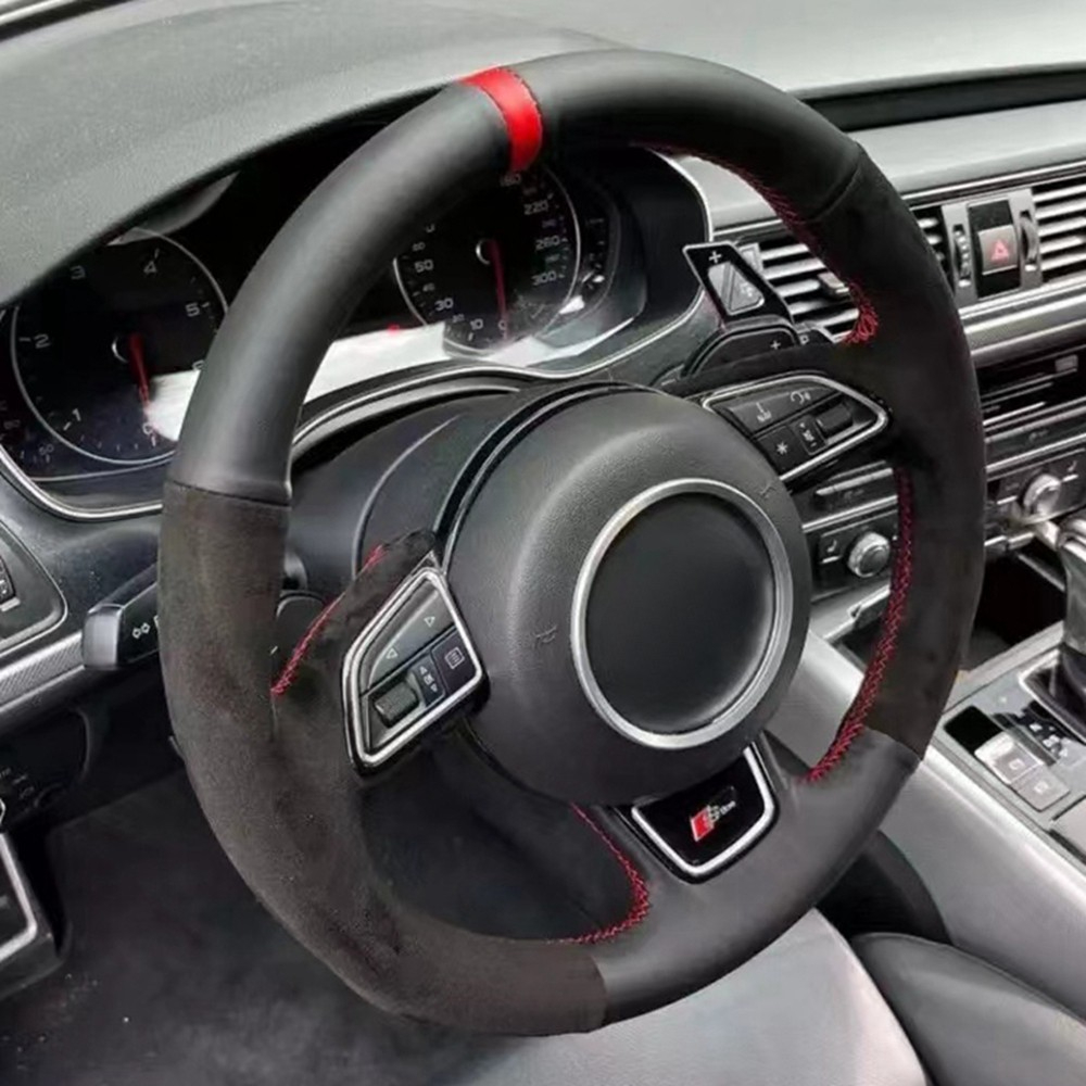 Car Steering Wheel Cover Anti Slip Breathable - Оплетка искусственная для Audi A5 2013-2017