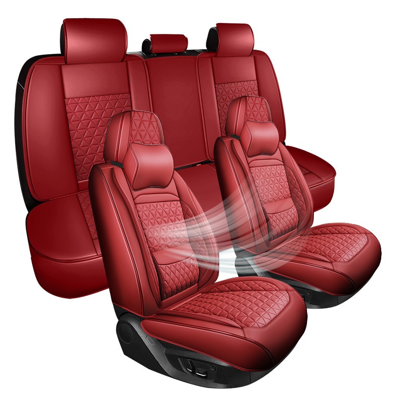 Leather Car Seat Covers Full Set Universal - Полный комплект чехлов на автомобильные сиденья,