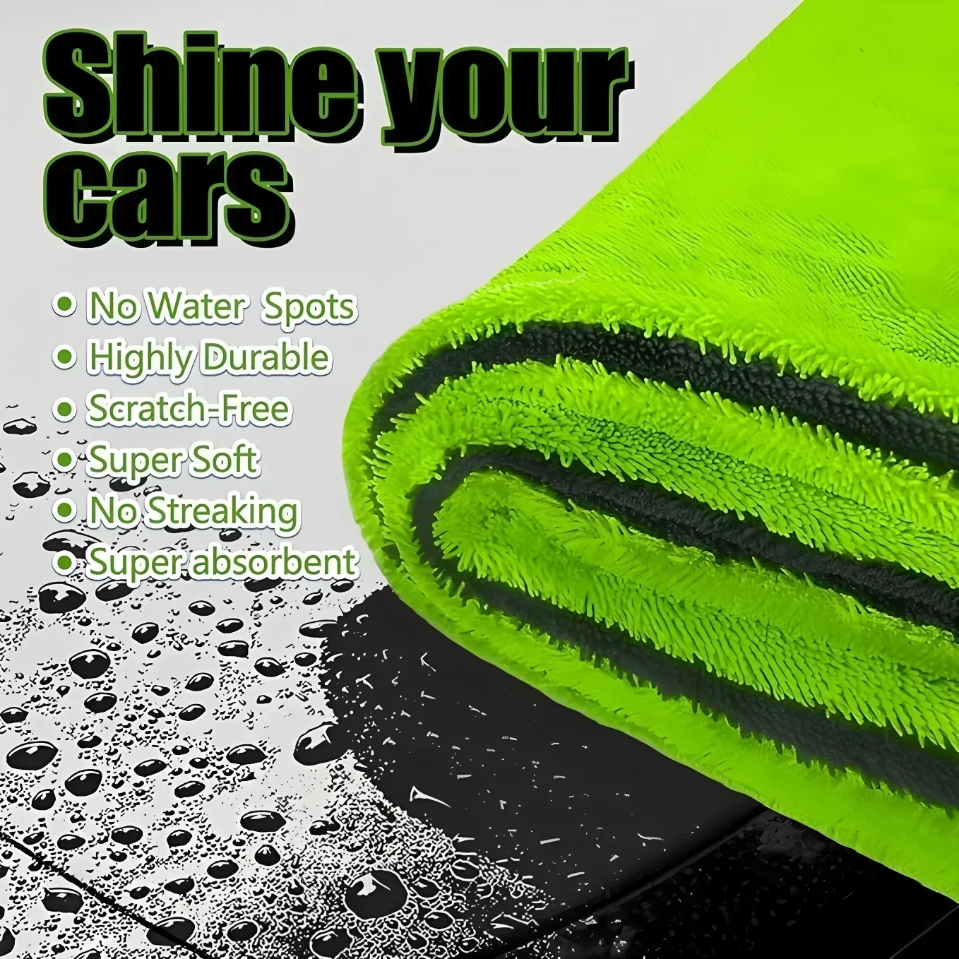 Супервпитывающее и не царапающ – обзор и цена Microfiber Car Drying Towel Super Absorbent