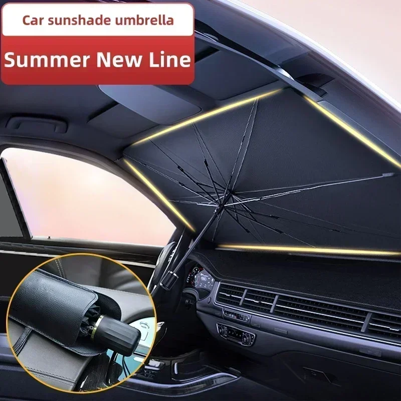 Солнцезащитный зонт-шторка для – обзор и цена Car Sunshade Windshield Umbrella Foldable