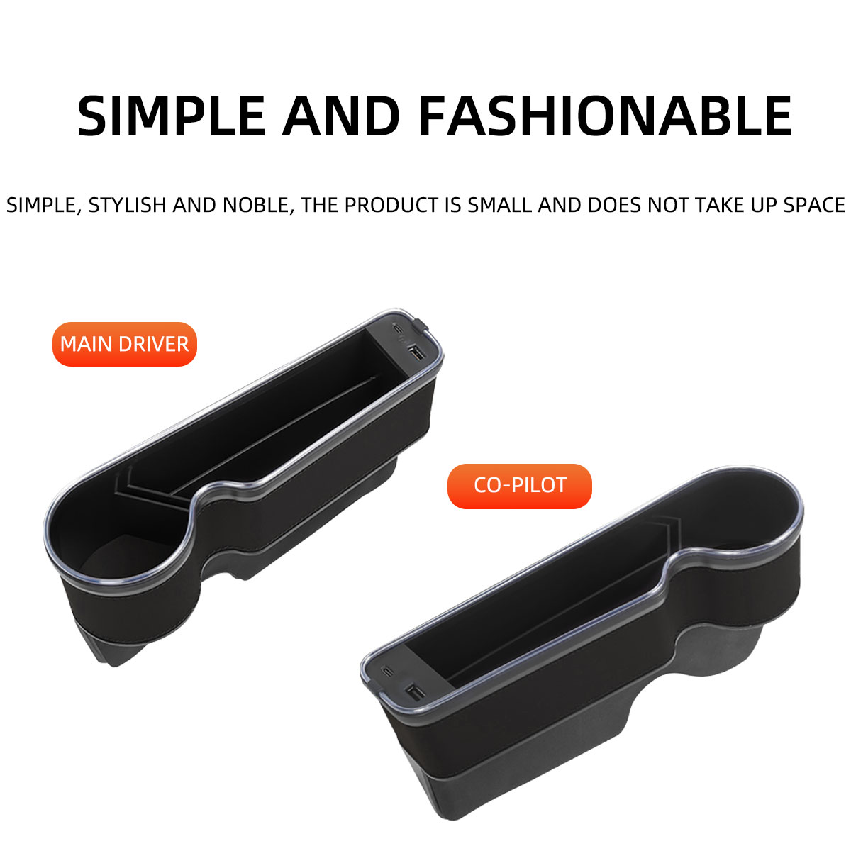 Органайзер для автомобильного  – обзор и цена Seat Gap Filler Organizer With Usb Charger