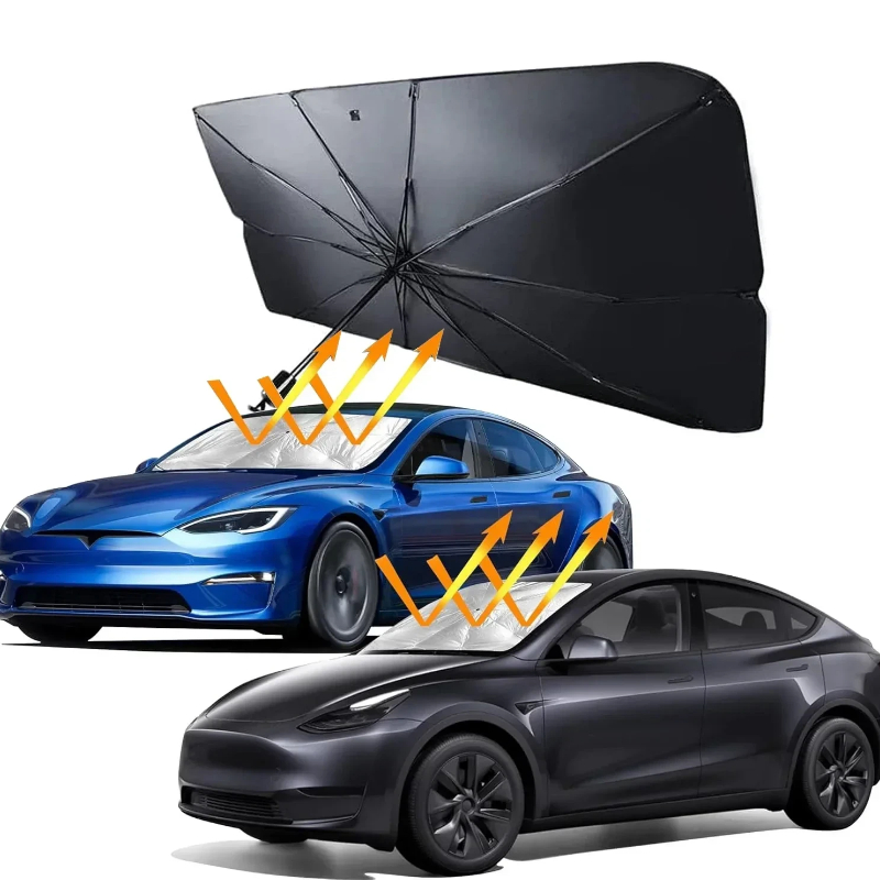 Солнцезащитный зонт-шторка для – обзор и цена Car Sunshade Windshield Umbrella Foldable