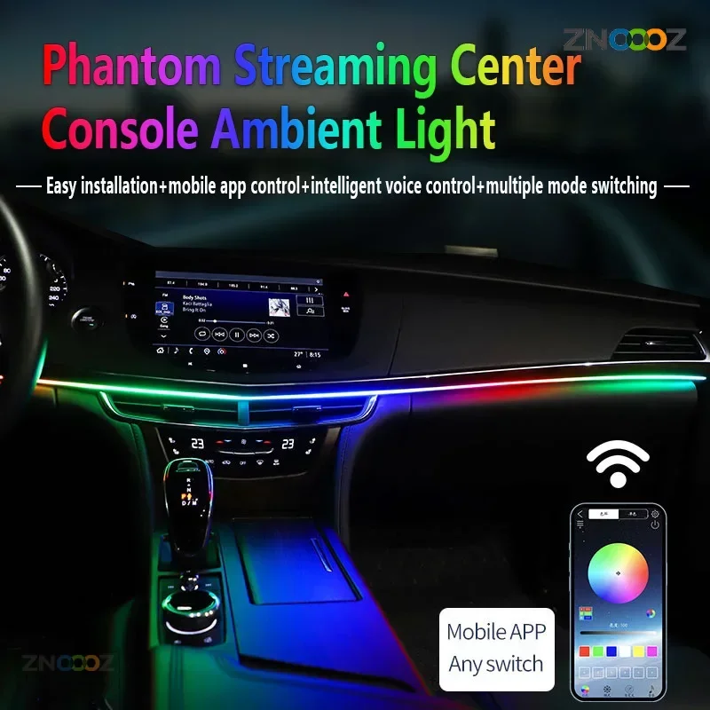 Автомобильное окружающее освещ – обзор и цена Led Ambient Interior Car Lights App Control