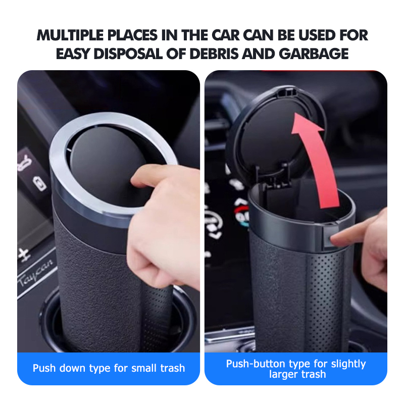 Автомобильный мусорный бак из  – обзор и цена Waterproof Car Trash Can With Lid