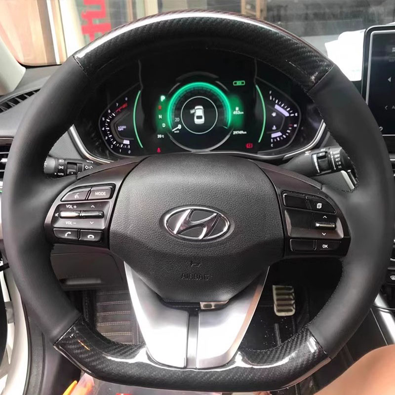 Для Hyundai Elantra 4 2016-201 – обзор и цена Car Steering Wheel Cover Anti Slip Breathable