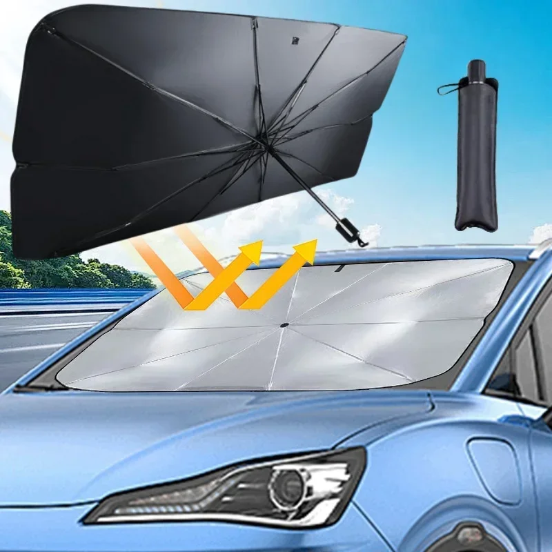 Солнцезащитный экран для лобов – обзор и цена Car Sunshade Windshield Umbrella Foldable