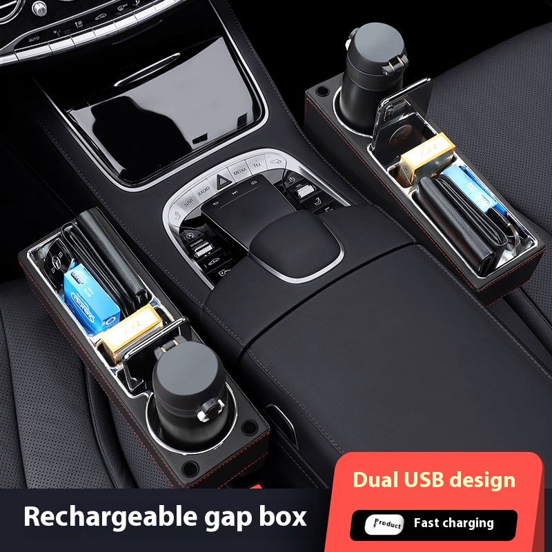 Автомобильный Органайзер с дер – обзор и цена Seat Gap Filler Organizer With Usb Charger