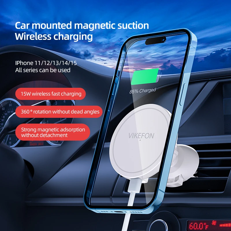 Магнитное беспроводное зарядно – обзор и цена Wireless Car Charger Mount Fast Charging