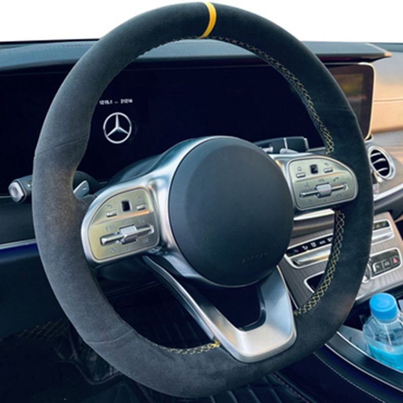Противоскользящий черный замше – обзор и цена Car Steering Wheel Cover Anti Slip Breathable