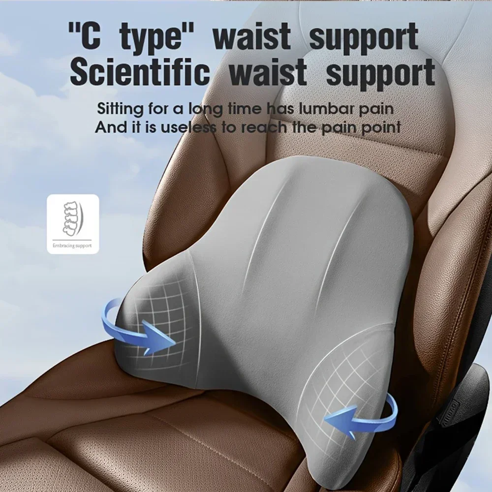 Новая автомобильная подушка дл – обзор и цена Memory Foam Car Neck Pillow Lumbar Support