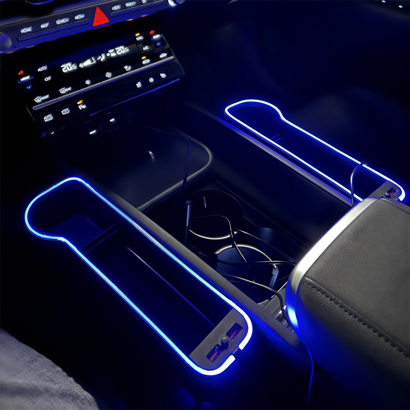 Светодиодный ящик для хранения – обзор и цена Seat Gap Filler Organizer With Usb Charger