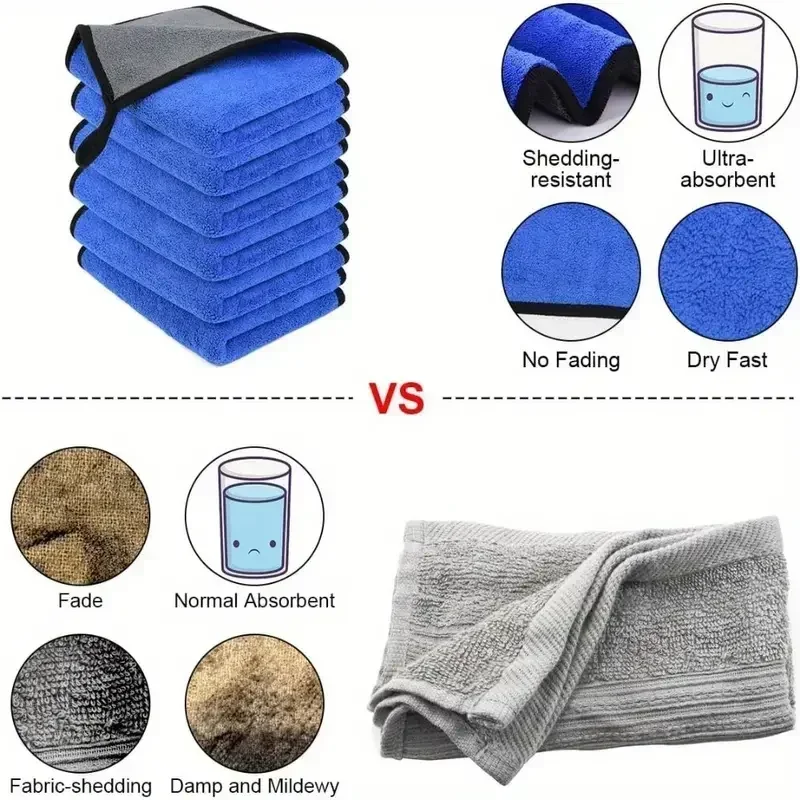 Чистящее полотенце из микрофиб – обзор и цена Microfiber Car Drying Towel Super Absorbent