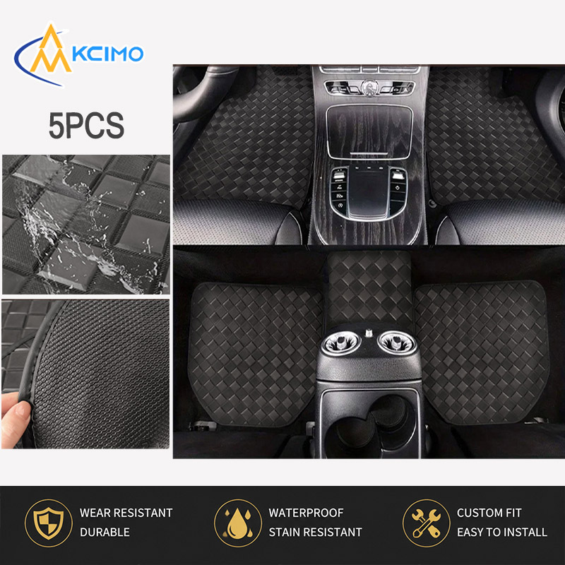 5 шт. автомобильных ковриков и – обзор и цена Car Floor Mats Universal Waterproof Leather