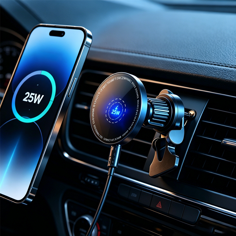 Беспроводное автомобильное зар – обзор и цена Magnetic Phone Holder For Car Vent