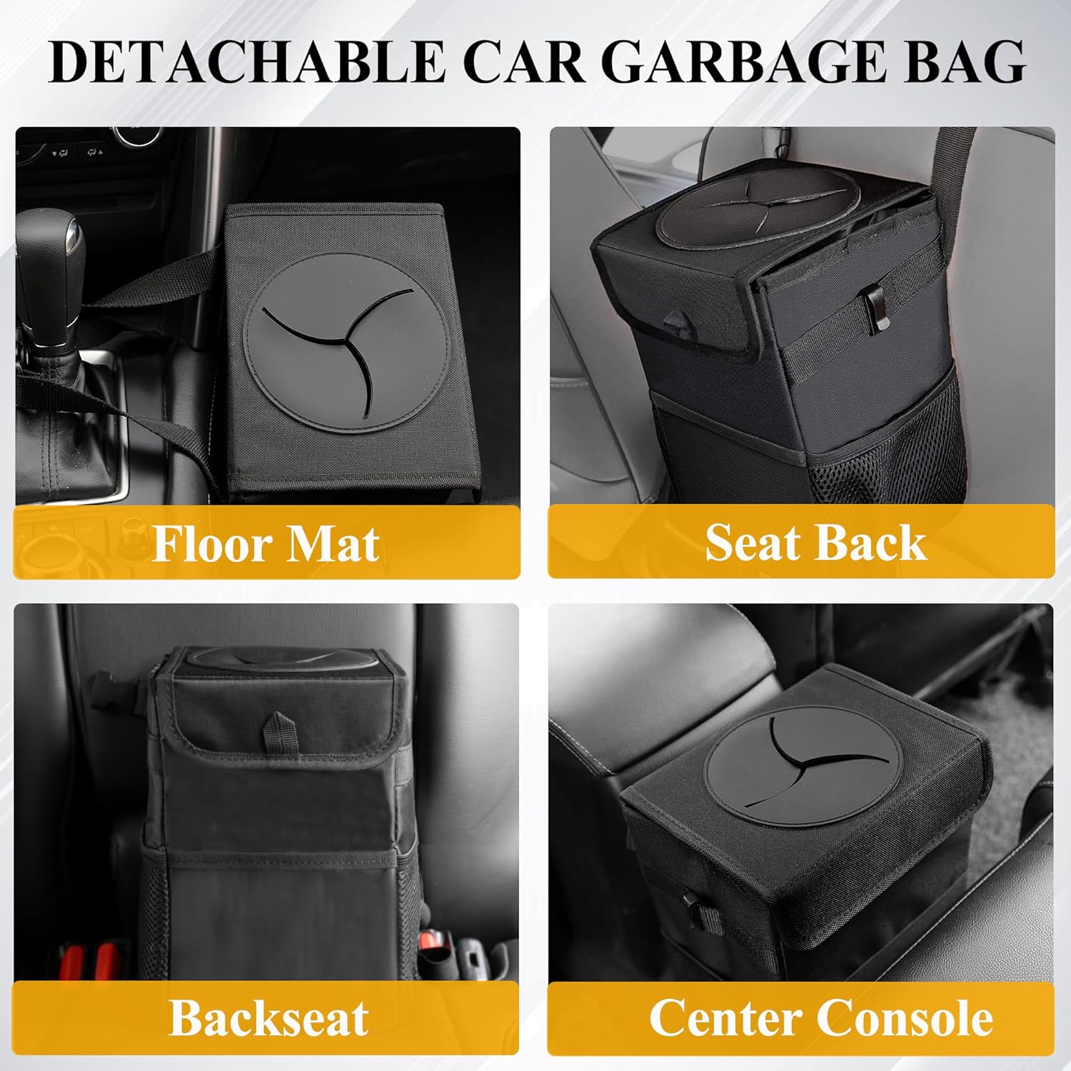 Автомобильный мусорный бак 3-в – обзор и цена Waterproof Car Trash Can With Lid