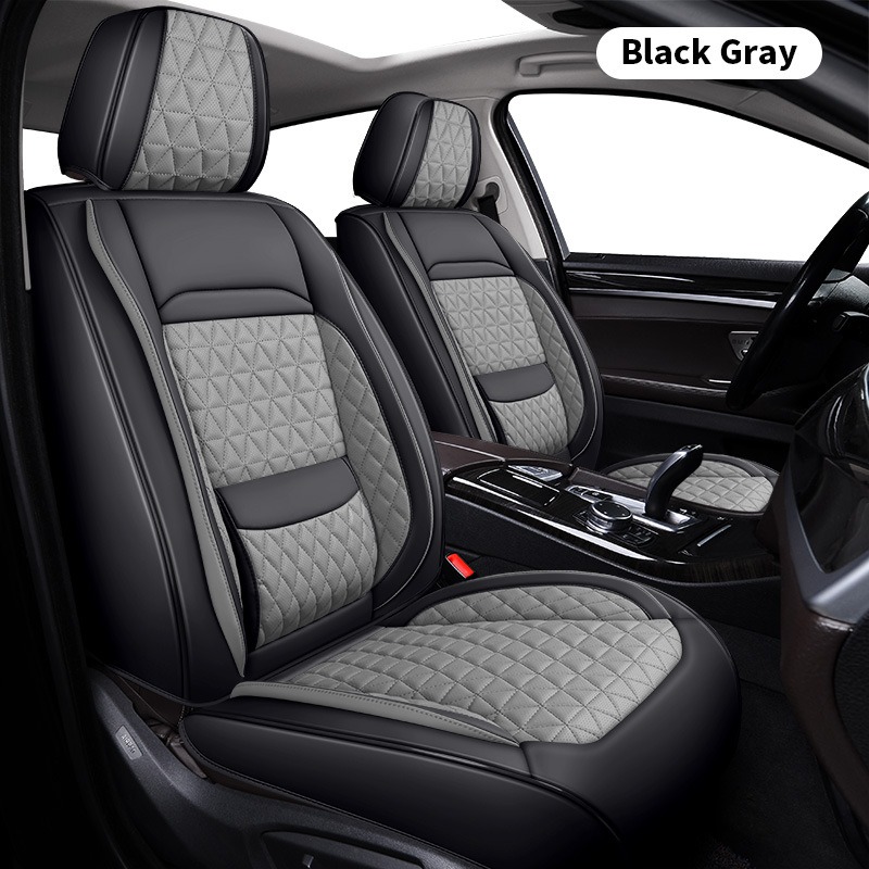 Полный комплект чехлов на авто – обзор и цена Leather Car Seat Covers Full Set Universal
