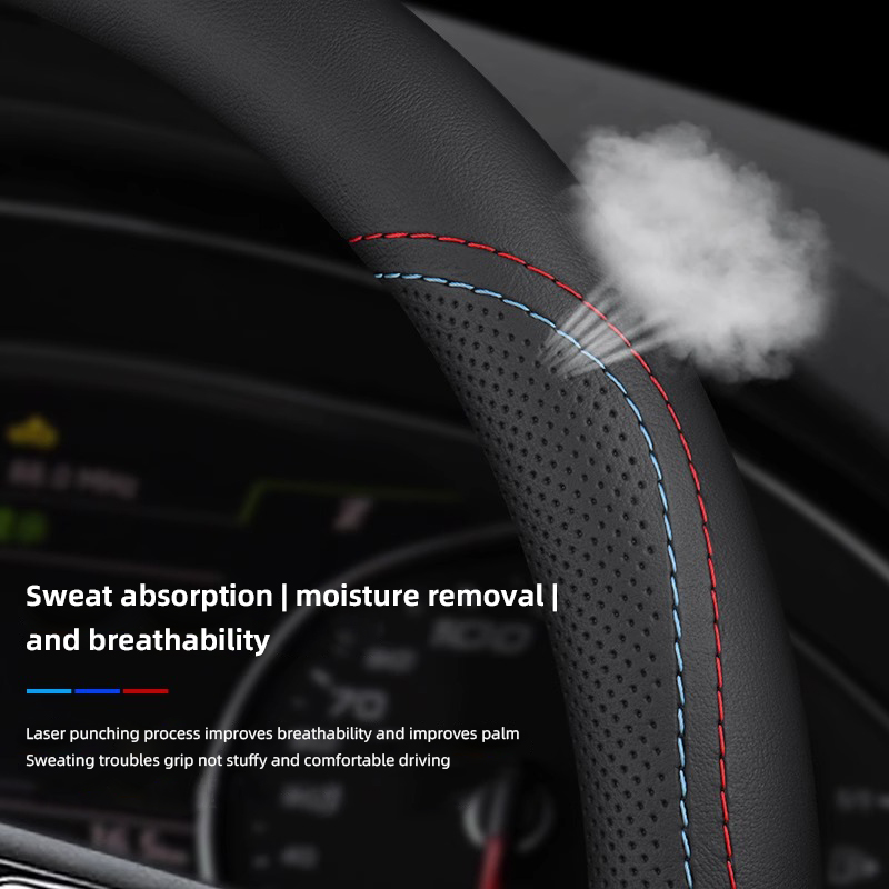 1 шт. чехол на руль из кожи На – обзор и цена Car Steering Wheel Cover Anti Slip Breathable