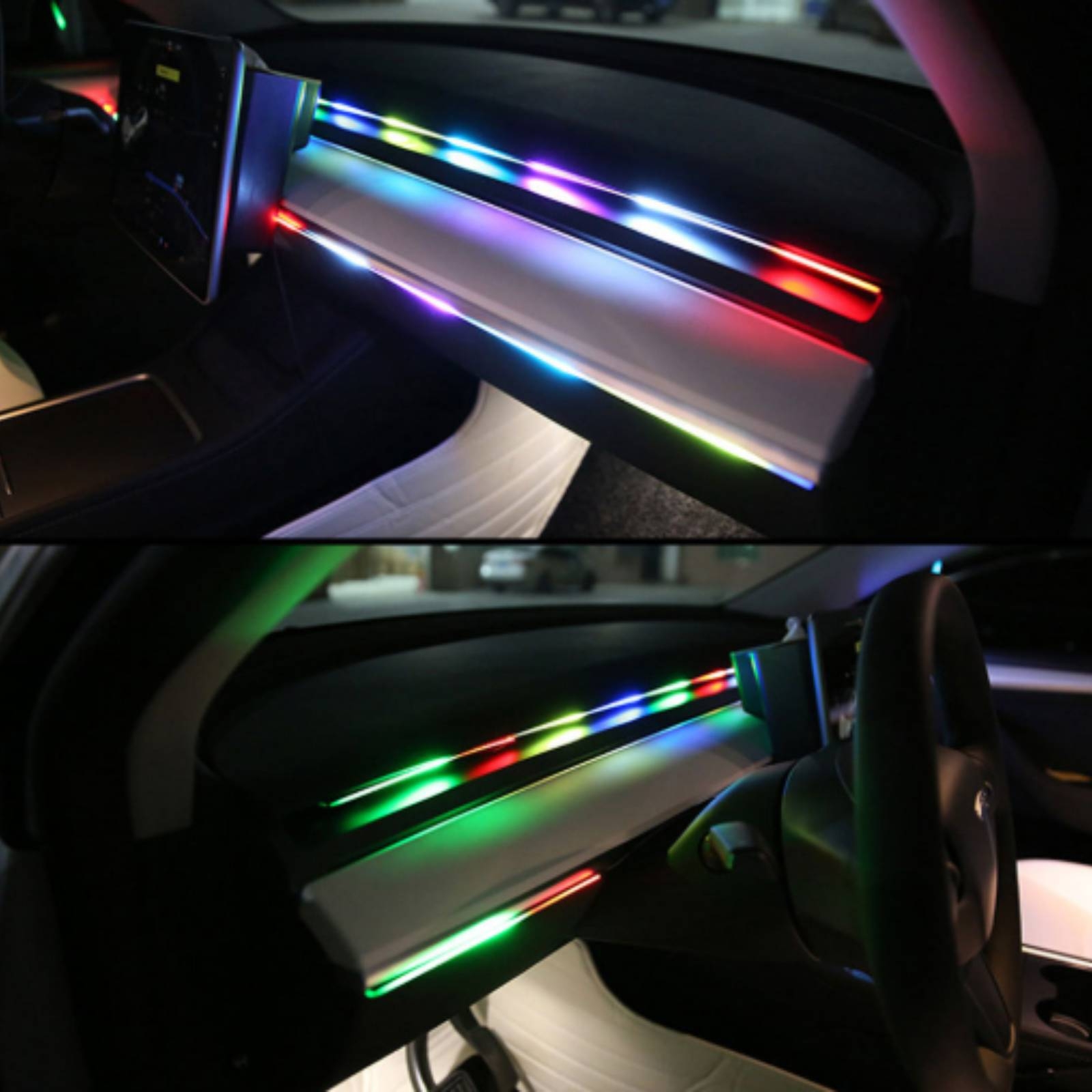 Комплект из 6 акриловых светод – обзор и цена Led Ambient Interior Car Lights App Control